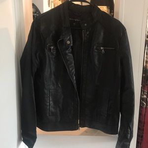 Faux leather jacket